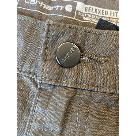 Carhartt Work Shorts Men's 44 Force Relaxed Fit Ripstop Cargo Olive Green NWT - Picture 8 of 8